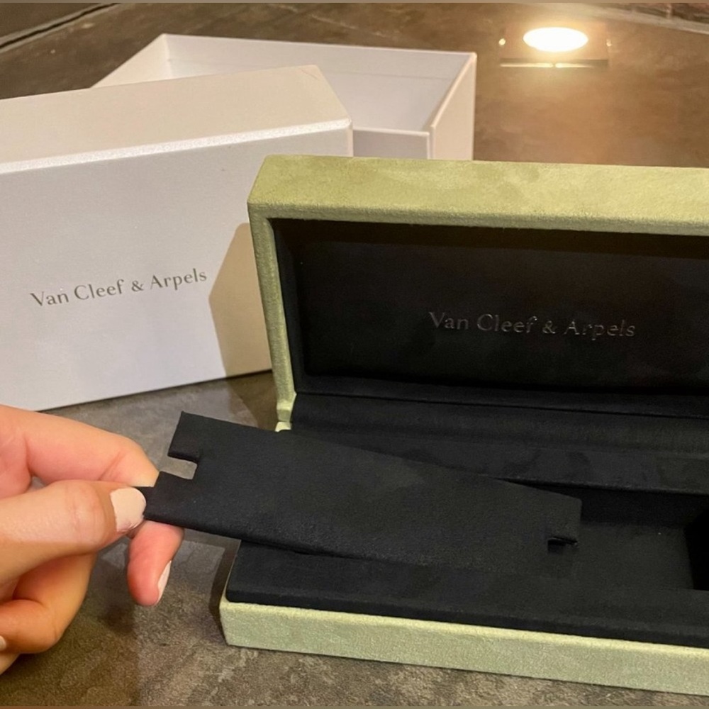 Empty Van Cleef & Arpels Box and White Outer Van Cleef Box